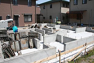 基礎・土台施工状況