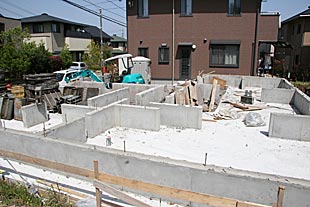 基礎・土台施工状況