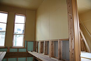 2階・吹き抜け周り施工状況