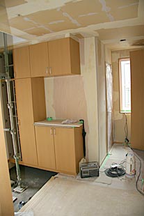 1階・玄関施工状況