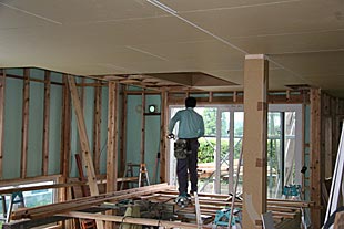 内部・天井下地施工