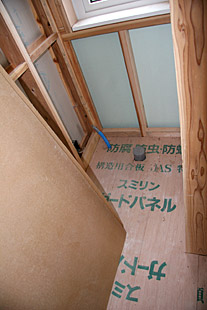 内部・2階 トイレ下地施工