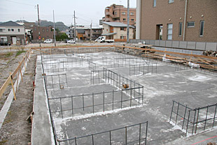 外観・耐圧盤基礎施工2