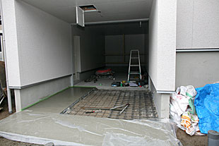 内部・車庫土間施工