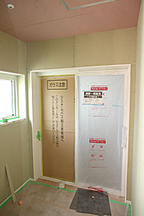 内部・脱衣場下地施工