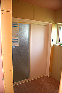内部・脱衣場下地施工
