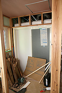 内部・脱衣場下地施工