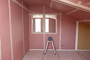 内部・2階 小屋裏下地施工2