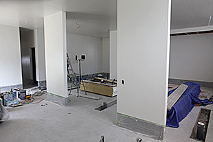 内部・調理場下地施工3