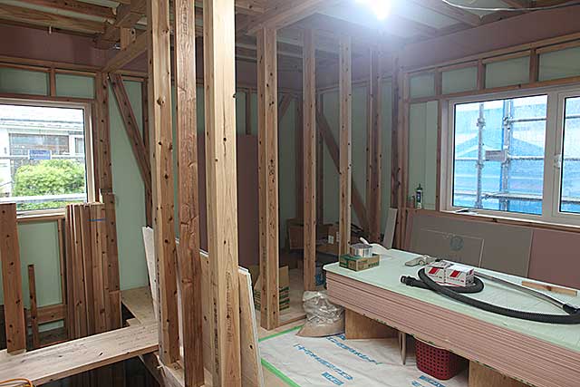 内部・2階 居室構造と下地材
