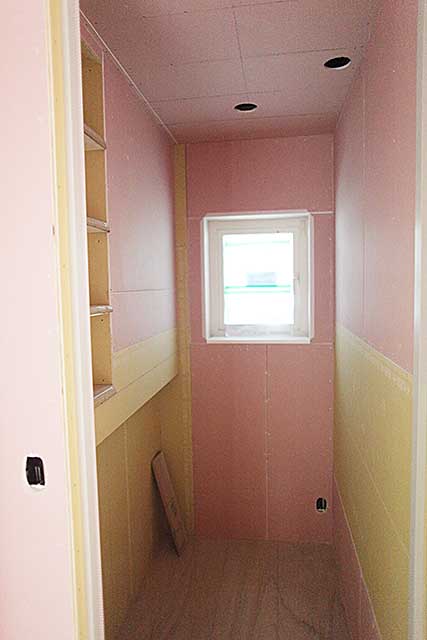 内部・トイレ下地施工
