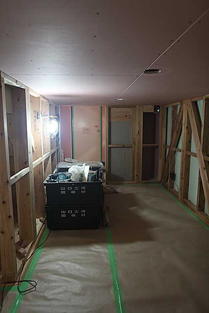 内部・スキップフロア下収納下地3