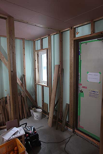 内部・玄関下地施工