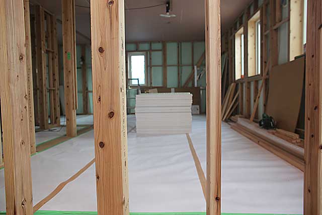 内部・2階 居室下地施工4
