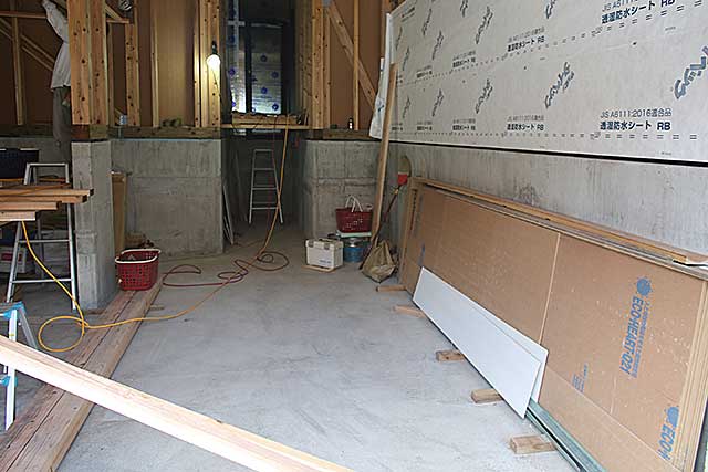 外観・ガレージ施工2