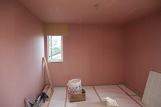 内部・2階 居室下地施工4