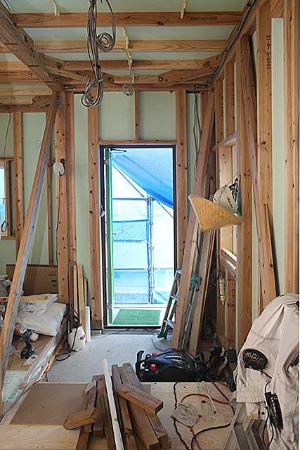 内部・玄関構造施工