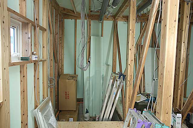 内部・浴室断熱と配線