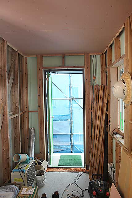 内部・玄関下地施工2