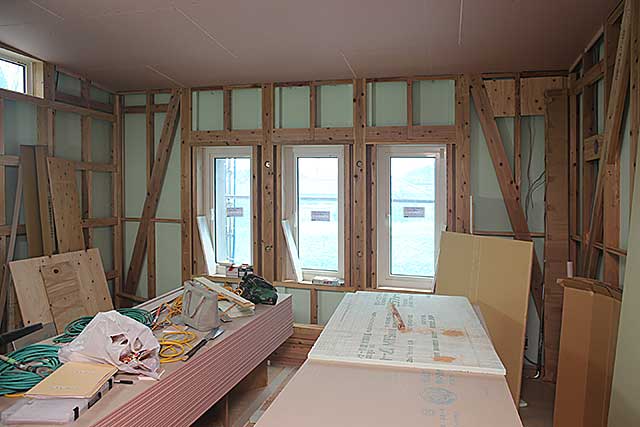 内部・リビング下地施工2