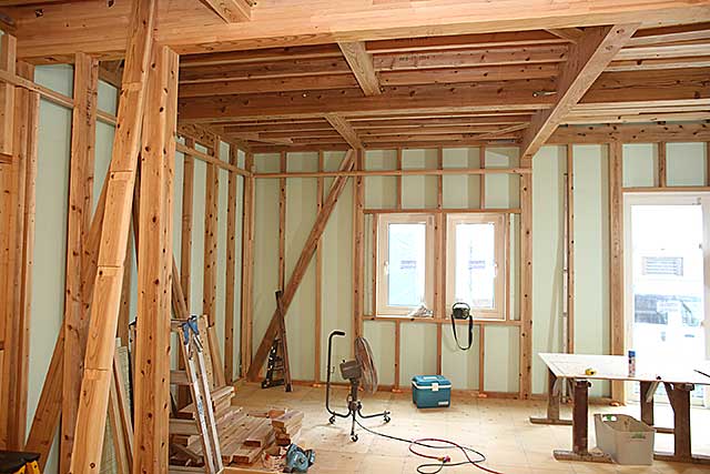 内部・リビング構造躯体1