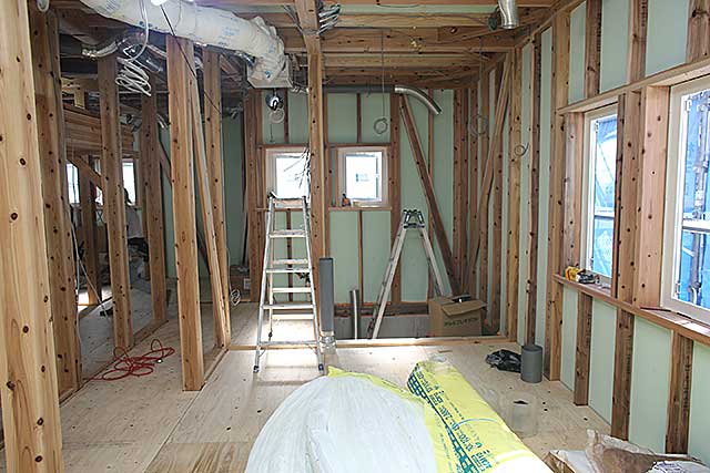 内部・脱衣場と浴室構造躯体