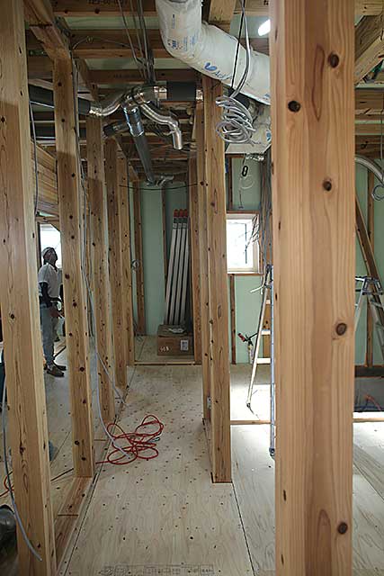 内部・天井配管施工2