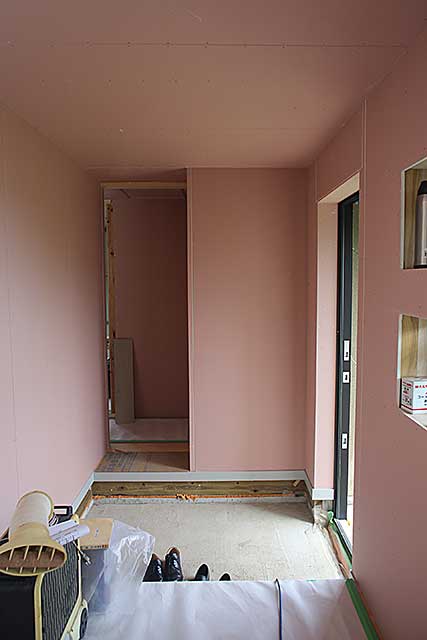 内部・玄関下地施工