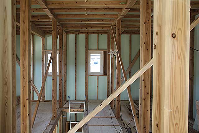 内部・2階 構造躯体施工1