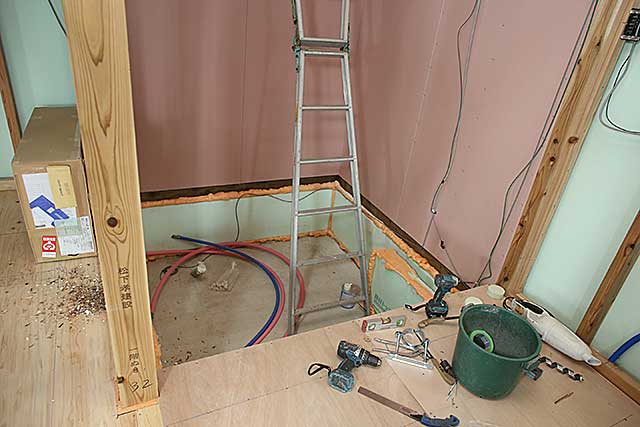 内部・浴室下地と防蟻処理