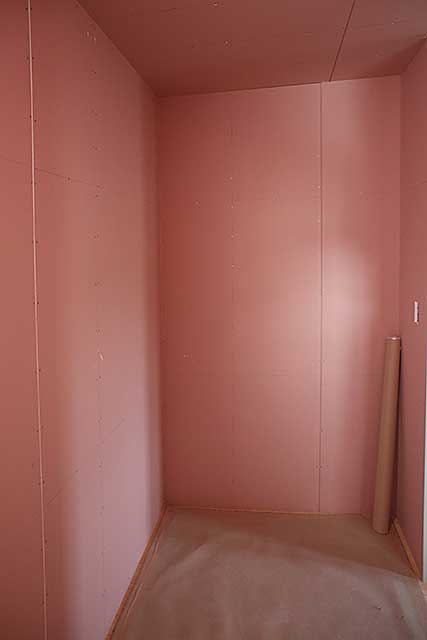 内部・主寝室収納下地施工