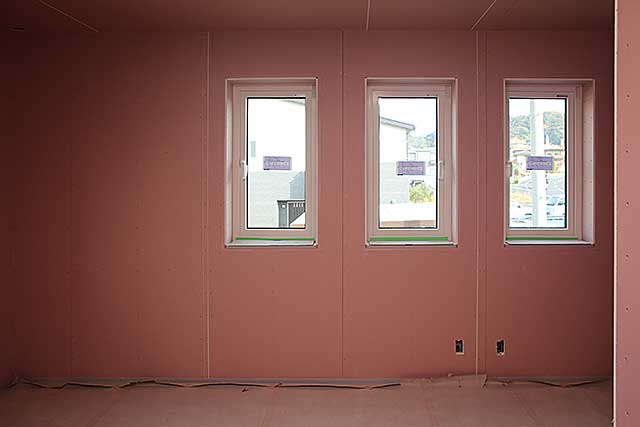 内部・中2階 居室下地施工2