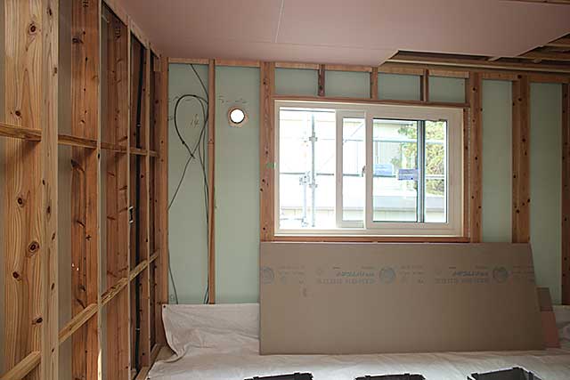 内部・2階 居室下地施工2