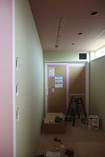 内部・脱衣場下地施工